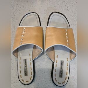 Manolo Blahnik scuff sandals size 39